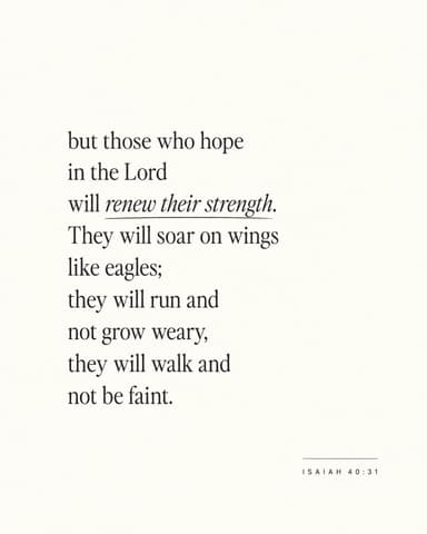 Isaiah 40:31 church graphic